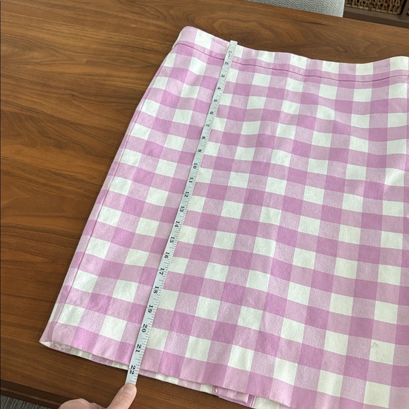 J. Crew Pencil Skirt in Gingham Check Ponte Knit Size 8 - Picture 5 of 7